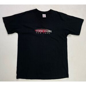 VINTAGE New York City NYC Embroidered T-shirt Men Large 90s Single Stitch